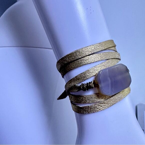 ᴇᴜᴄ ꜰʀᴀɴᴄᴇꜱᴄᴀ’ꜱ ᴍᴇᴛᴀʟʟɪᴄ ꜱᴜᴇᴅᴇ ꜱᴛᴏɴᴇ ʙʀᴀᴄᴇʟᴇᴛ ᴡʀᴀᴘ ᴀᴄᴄᴇꜱꜱᴏʀʏ - Picture 8 of 12